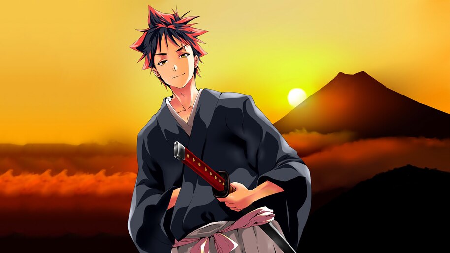 Food Wars Soma Yukihira Samurai 4K Wallpaper #3.1055