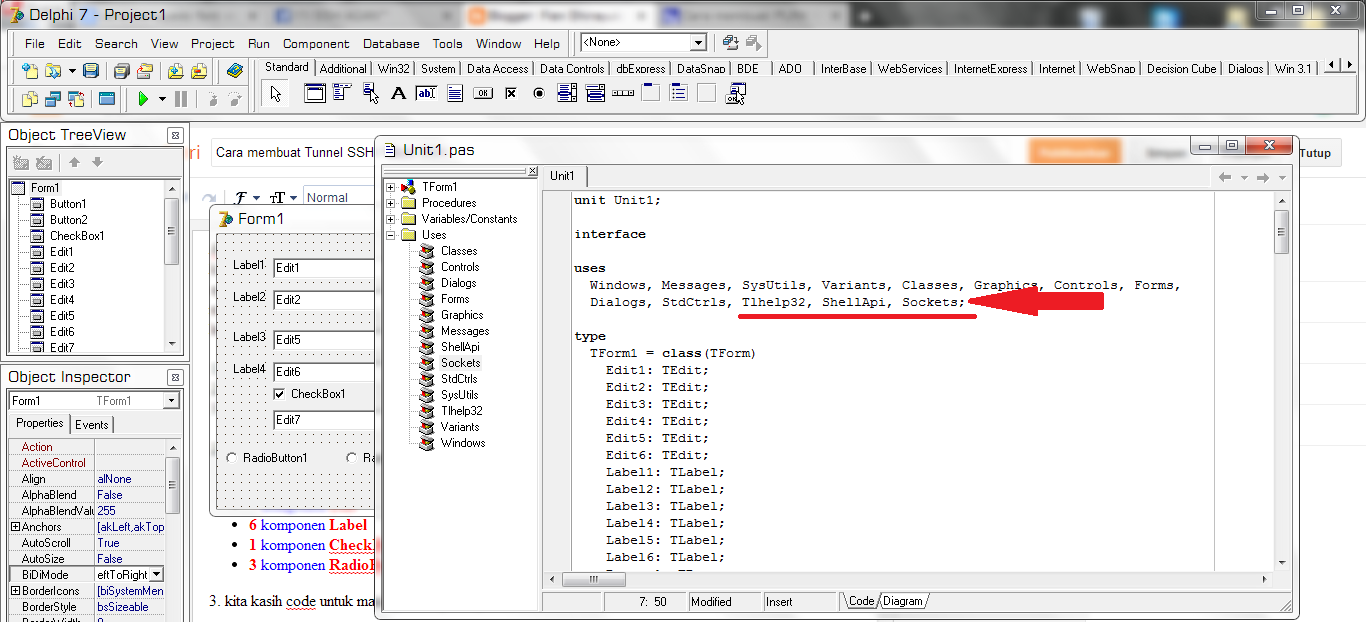 multi ssh delphi 7 source code