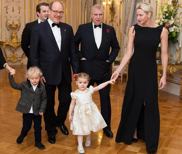 Prince Andrew, Prince Albert, Princess Charlene and twins Princess Gabriella and Prince Jacques at Outward Bound