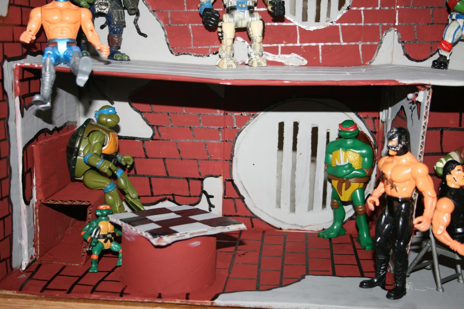 ninja turtle toy lair