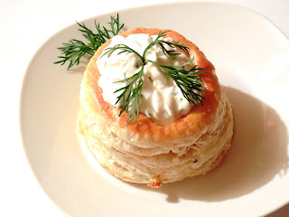 Vol-au-vent cu branza