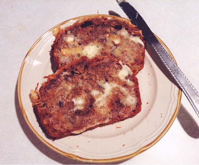 coconut rum banana bread