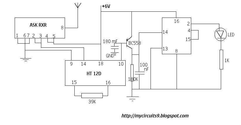 SIMPLE RF REMOTE CONTROL CIRCUIT | MyCircuits9