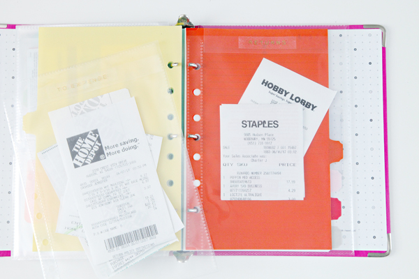 Iheart Organizing Mini Binder Coupon Receipt Organization