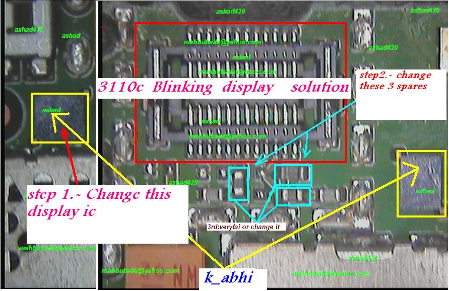 cellfirmware Nokia 3110 Lcd Display Blinking Problem Solution Ways