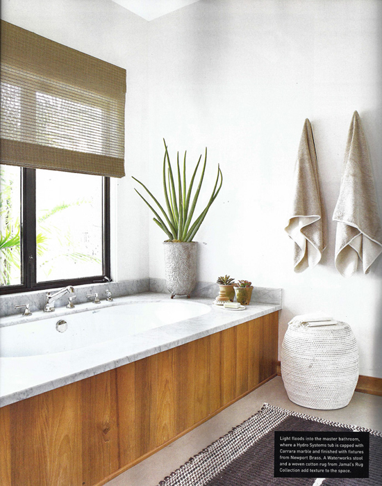 Eclectic bathroom designed by Amy Kehoe and Todd Nickey. Photo by Karyn Millet