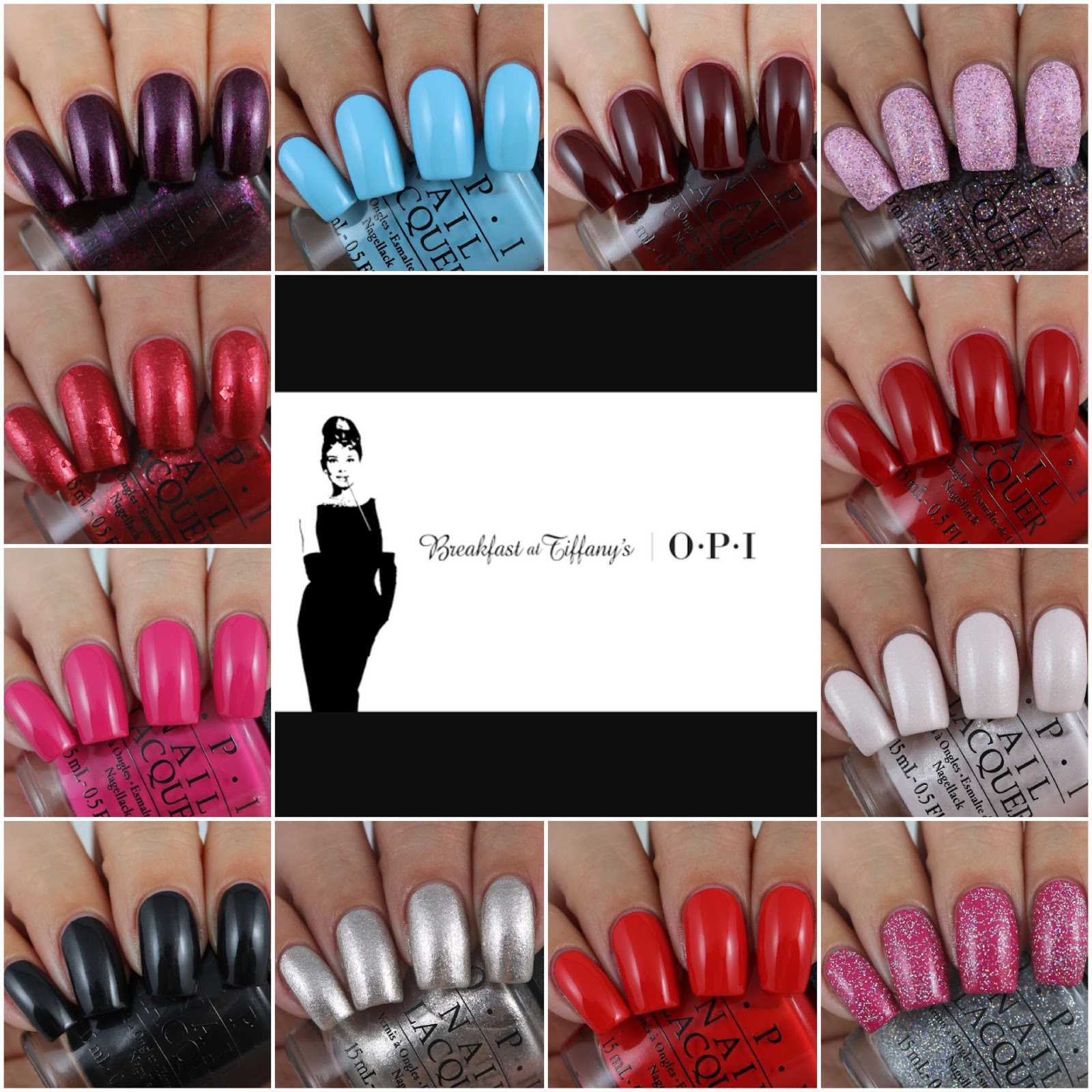 OPI Breakfast At Tiffany's Collection - Swatches & Review by Olivia Jade Nails
