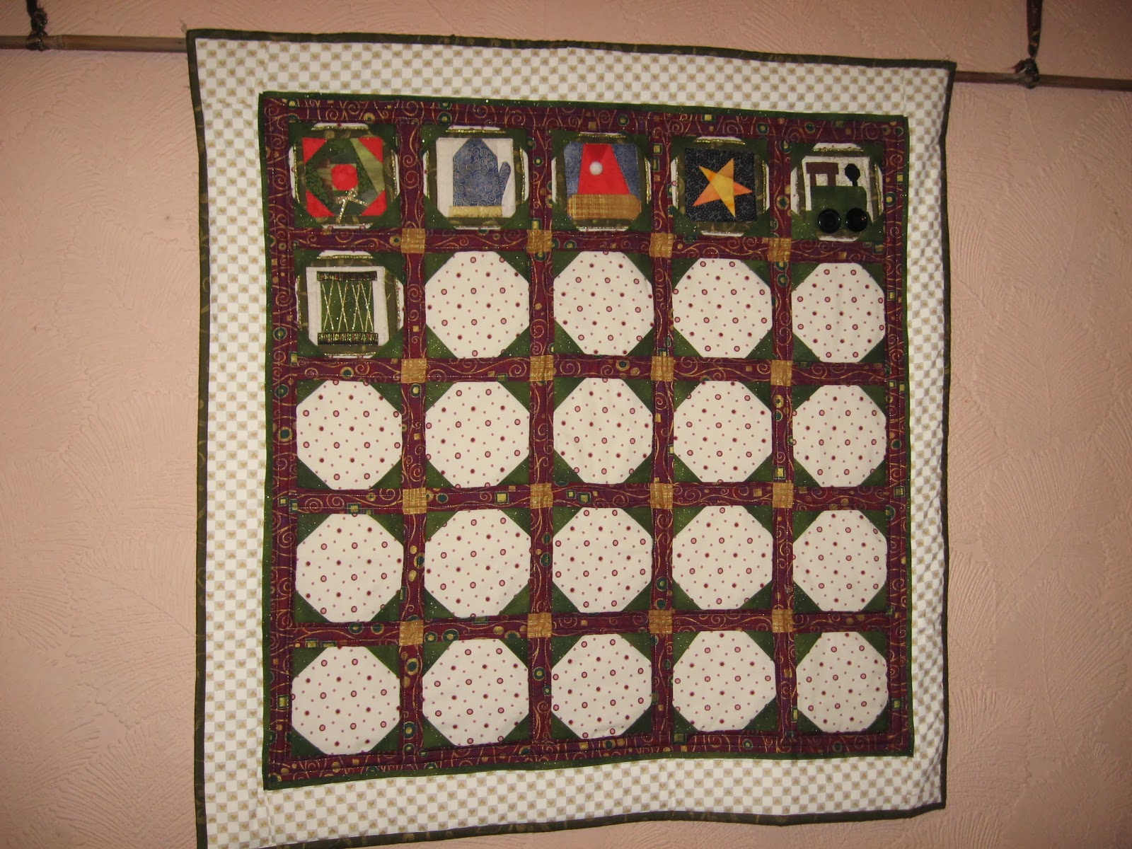 Kate's Quilting (and other arty stuff) Advent Calendar, Day 6 Drum