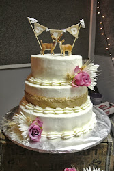 cake rustic burlap taters table layer