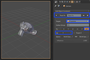 Kamera Mengitari Benda di Blender 3D Kamera Mengitari Benda di Blender 3D
