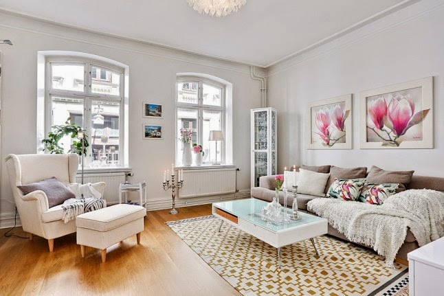 INSPIRACIÓN DECO: Un piso blanco total con toques en rosa | três studio ...