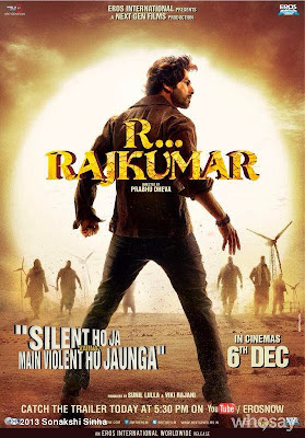 R...Rajkumar First Look Poster Ft. Shahid Kapoor & Sonakshi Sinha