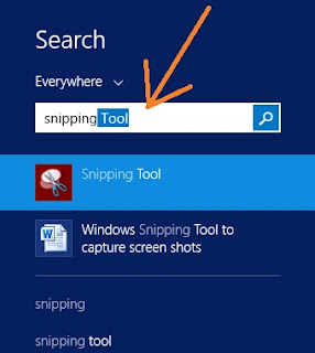 aplikasi screenshot menggunakan snipping tool di windows 8 dan 10