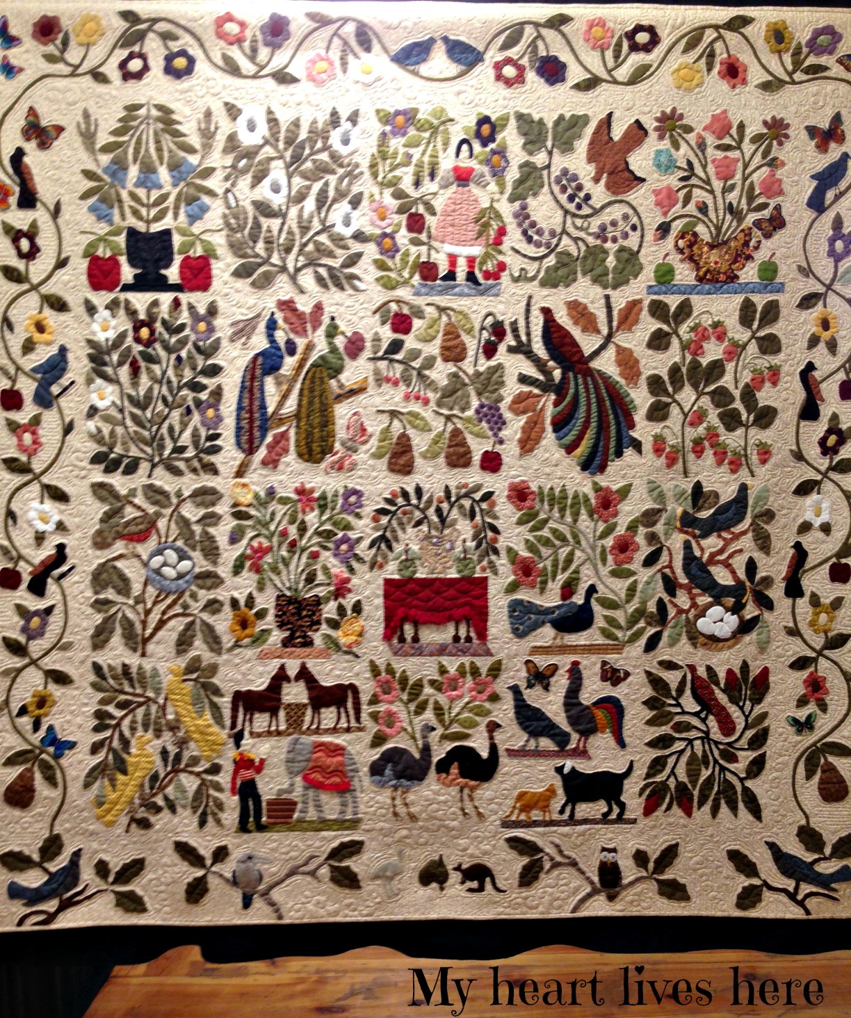 Australian Quilt Exhibit My Heart Lives Here