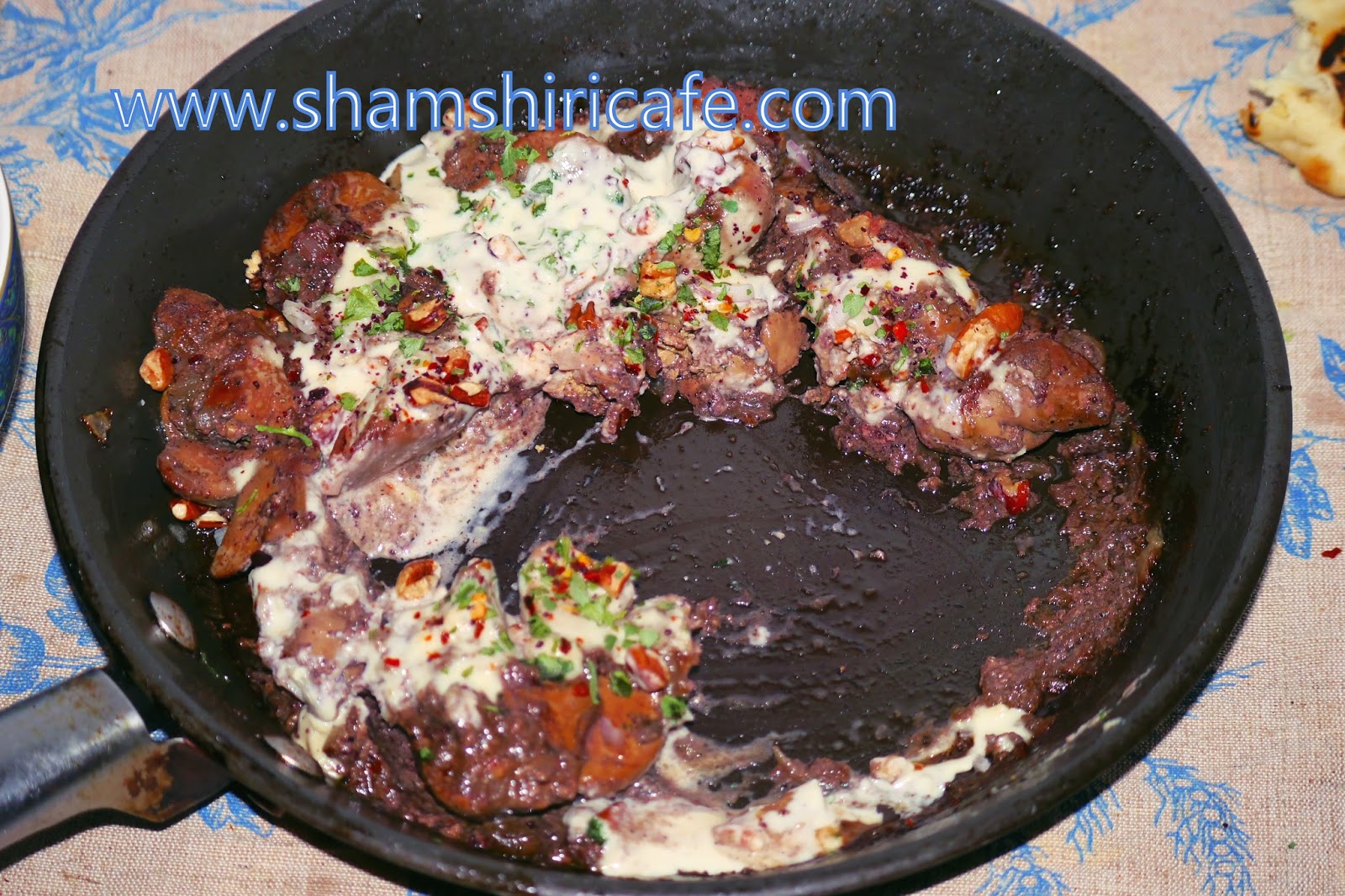 Chicken liver with sumac and cinnamon