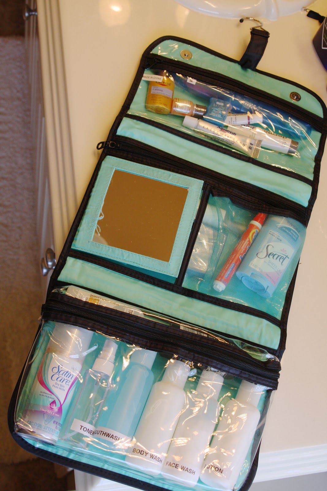 Organized Travel Toiletry Bags Simply Organized Travel Toiletry Bags