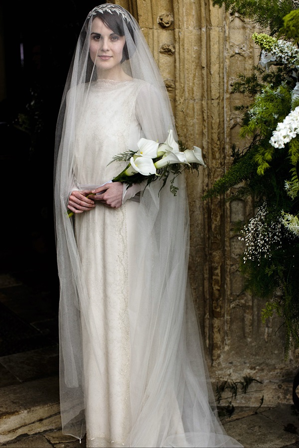los vestidos de novia de downton abbey - entre tul y margaritas