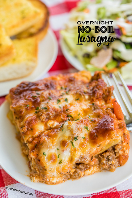 Overnight No-Boil Lasagna | Plain Chicken