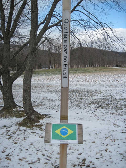 Mastro da Paz que representa o Brasil em New York