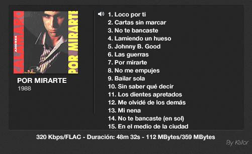 Andrés Calamaro - Discografía (Mp3, FLAC y más) 29 GBytes