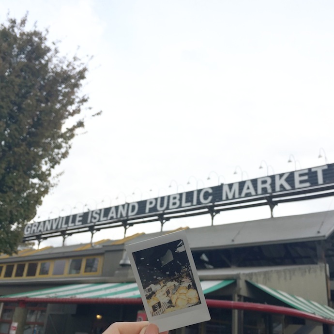 Bench Canada Polaroid Project Vancouver Granville Island Public Market