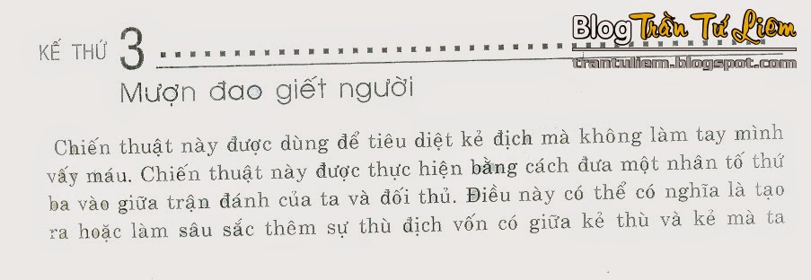 Mượn Đao Giết Người - Kế thứ 3