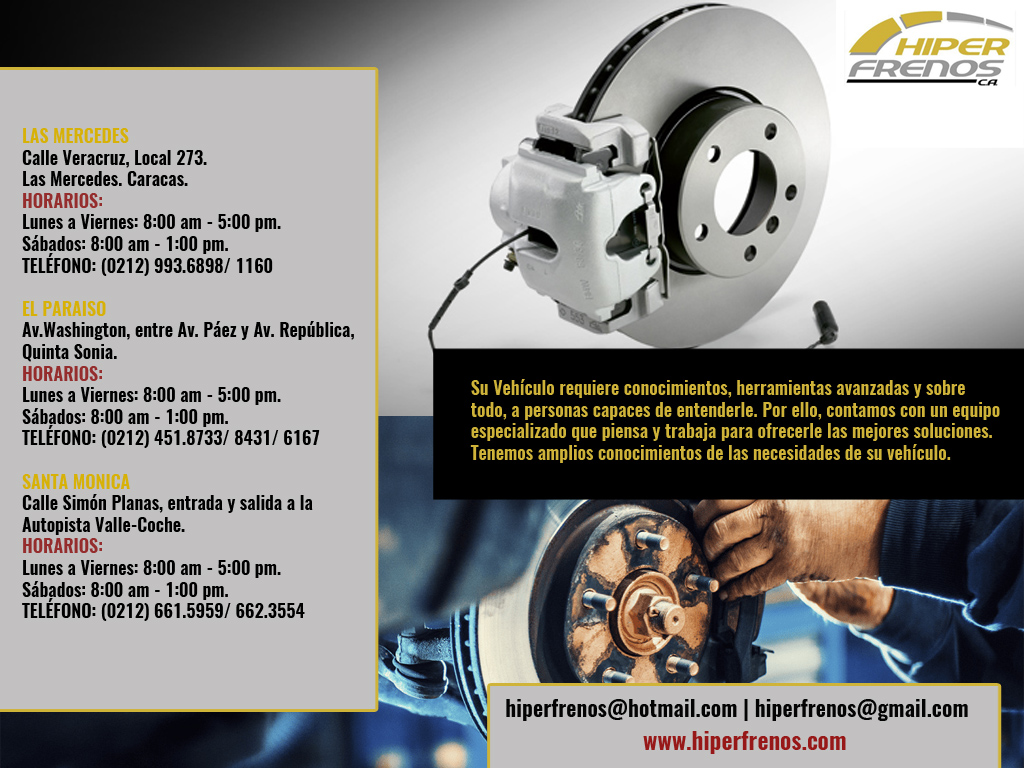 HIPERFRENOS C.A en Paginas Amarillas tu guia Comercial HIPERFRENOS C.A en Paginas Amarillas tu guia Comercial