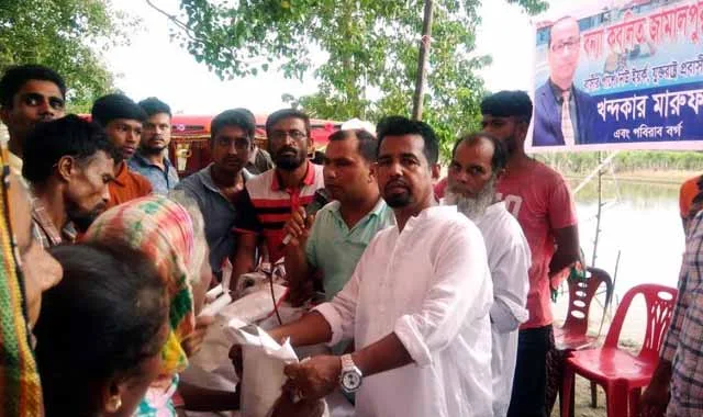Islampur expatriate Khandaker Maruf and family relief distributed