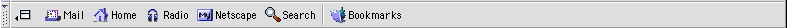 The Netscape 7.02 personal bar