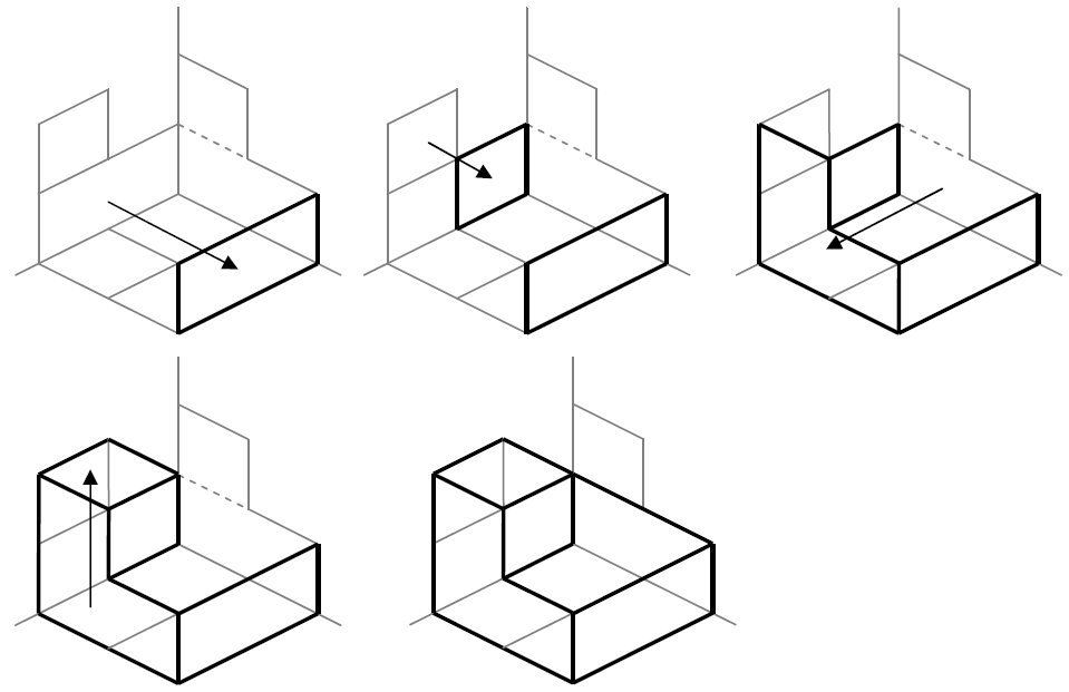 Technologies 1 ESO: How to draw an isometric view from orthographic views