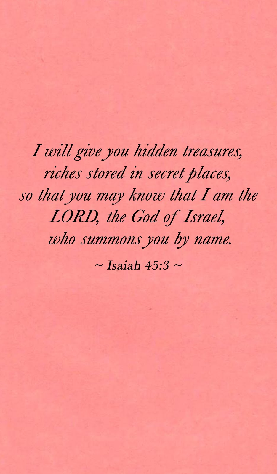 Hidden Treasures - A Story That Changed my Life - Something Delightful Blog Isaiah 45:3