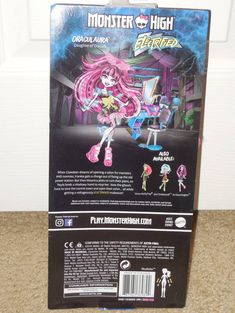 monster high electrified draculaura