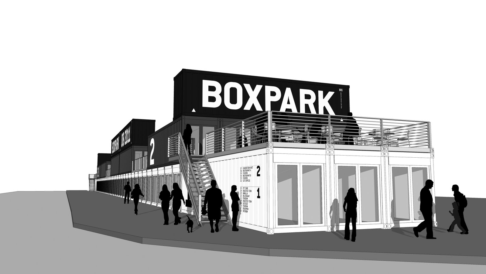 London Popups Boxpark Popup Shopping Mall in Shoreditch coming in