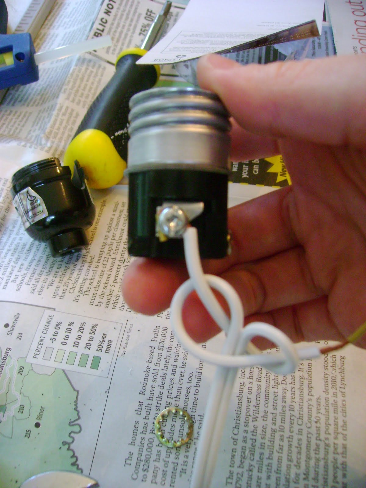 radiance from ruins: Rewiring A Lamp