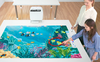 Epson touch-enabled interactive projector