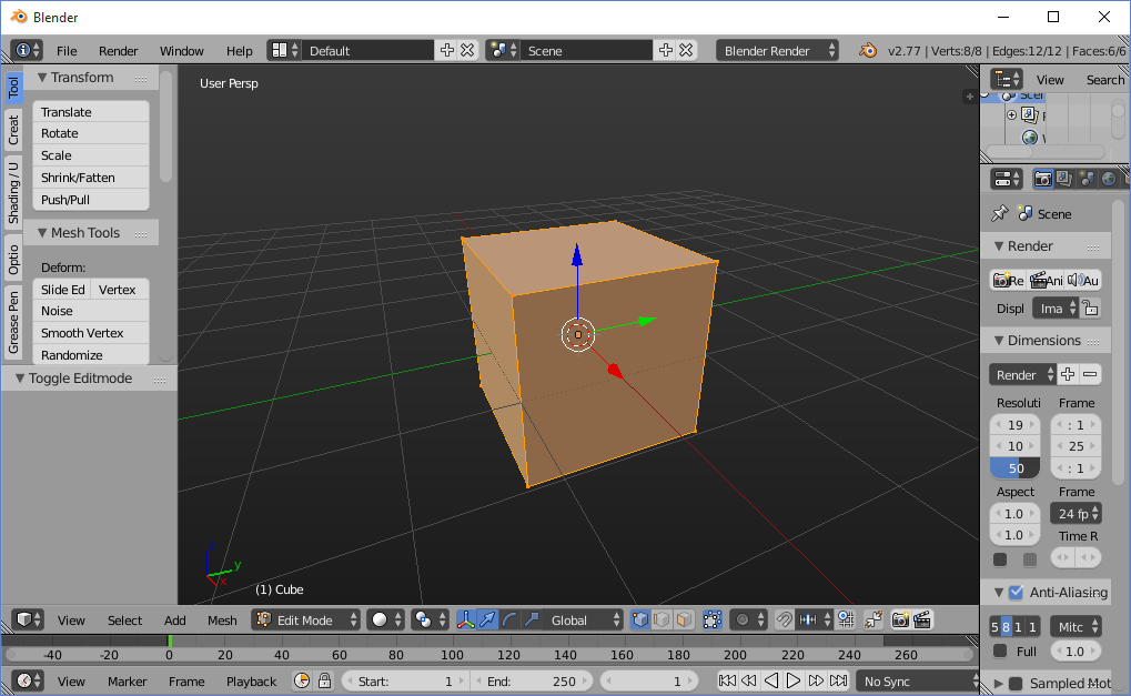 Blender 3D Mengedit Objek Dalam Blender (Translate) Jalan Info