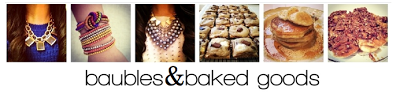 baubles and baked goods