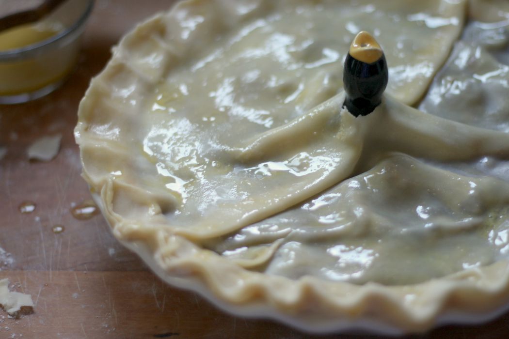 pie ready to go into oven