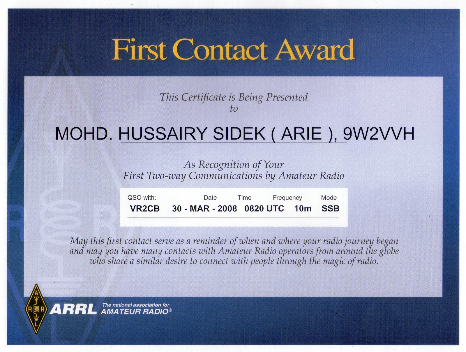 9w2vvh Callsign Lookup By Qrz Ham Radio
