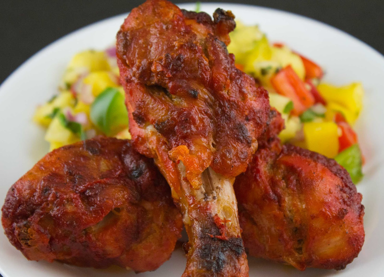 fabulous fridays: BBQ Chicken (Tandoori Chicken) with Pineapple salad ...