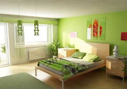 Dormitorios Modernos Color Verde - Ideas para decorar dormitorios