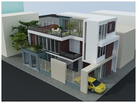 Mẫu nhà hiện đại biệt thự