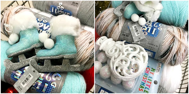blue, red, gray, yarn, Winter, Christmas