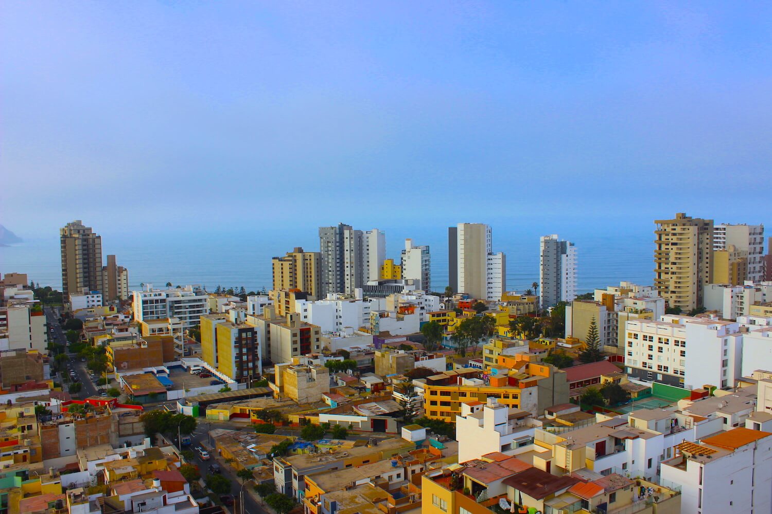 miraflores skyline from my hotel