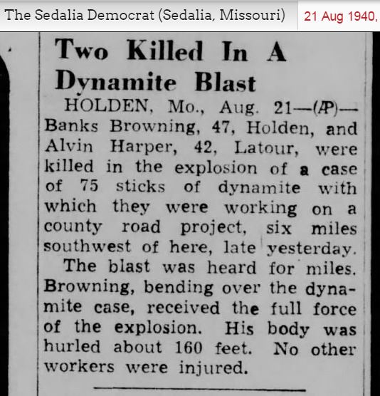 SHOW ME Johnson County West Central Missouri History Holden