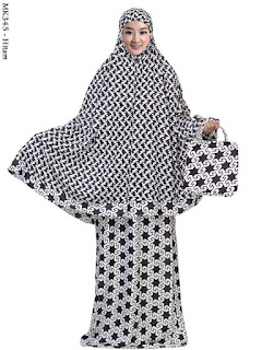 Contoh Model Mukena Monocrhome Hitam Contoh Model Mukena Monocrhome Hitam