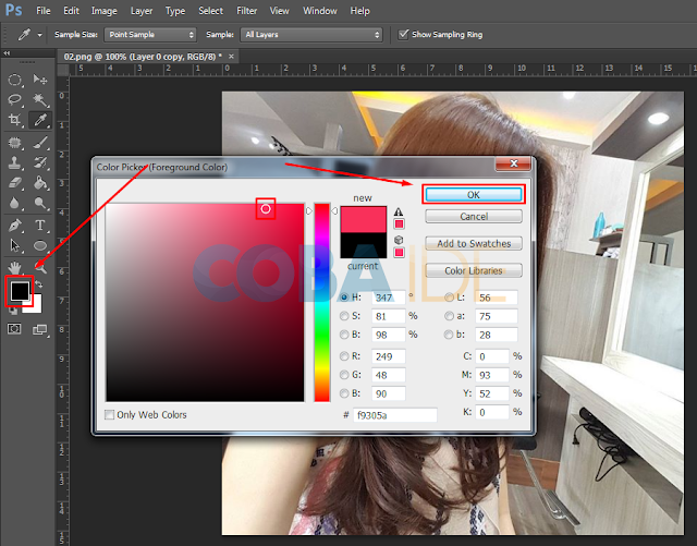 cara merubah warna rambut di adobe photoshop cara mengganti warna rambut