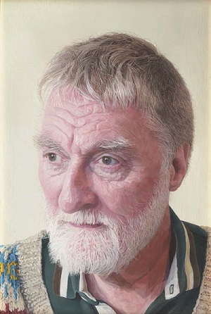 "Fair Isle David" by Shona Chew | arte pintura, retrato contemporaneo, contemporary portrait paintings, a r t | iconoCero "Fair Isle David" by Shona Chew | figurative creative emotional paintings, cool stuff, pictures, deep feelings, sad | obras de arte contemporaneo realista, cuadros, imagenes de pinturas tristes bonitas chidas | peintures | pitturas