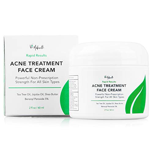 Acne Treatment Cream - Benzoyl Peroxide 5% - (2 oz) Topical Anti Pimple ...