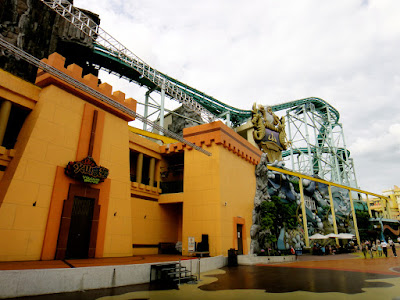 Green roller coaster at E-da Theme Park Kaohsiung